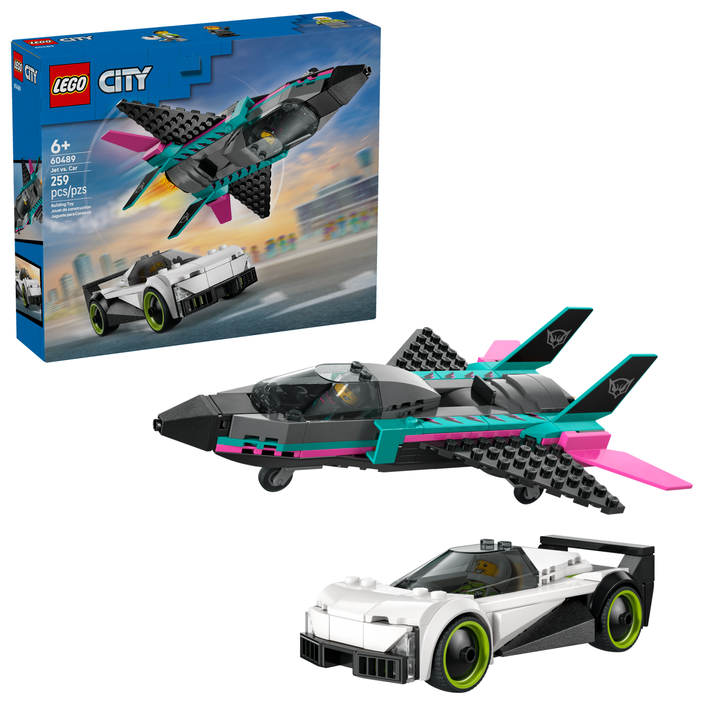 LEGO® City 60489 Jet vs. Car