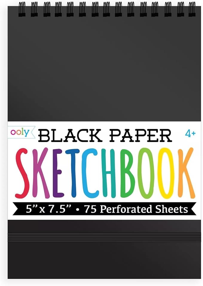 Ooly 118-102 Black Paper Sketchbook Small