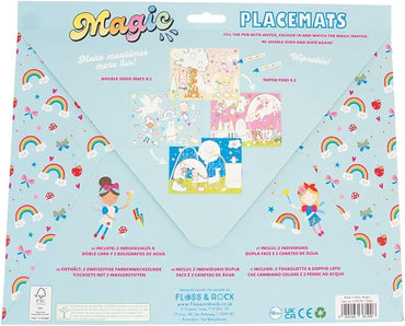 Floss and Rock Rainbow Fairy Magic Water Placemats