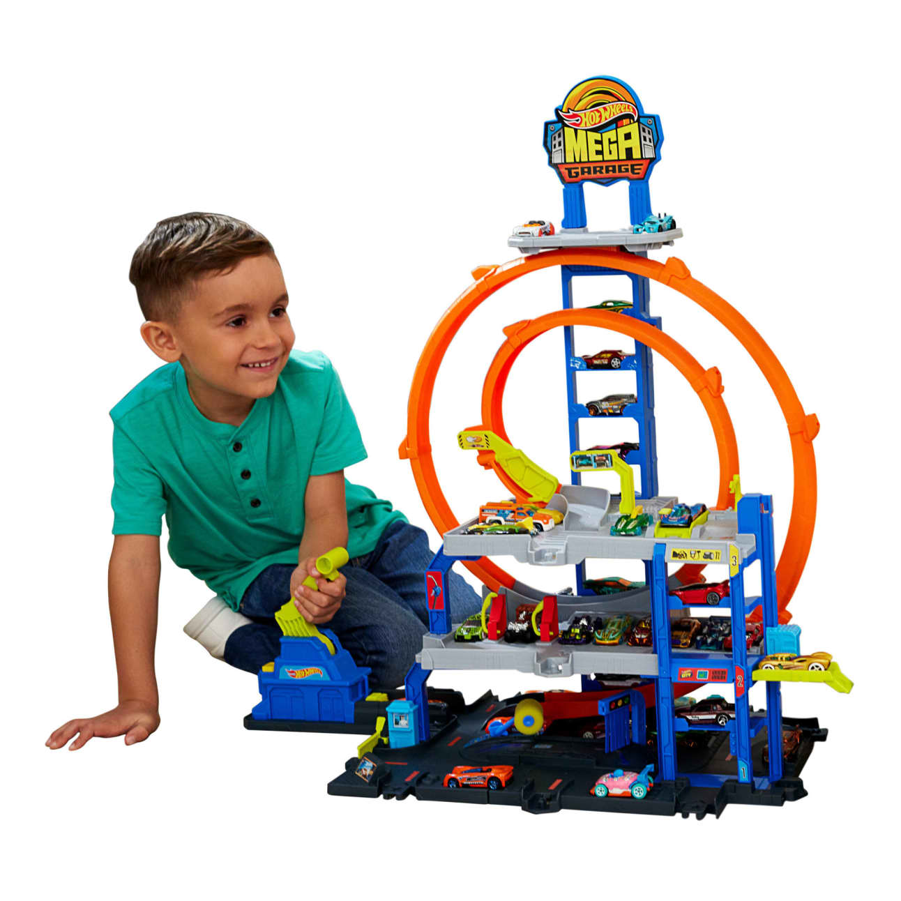 Mattel Hot Wheels MEGA Loop Garage Playset