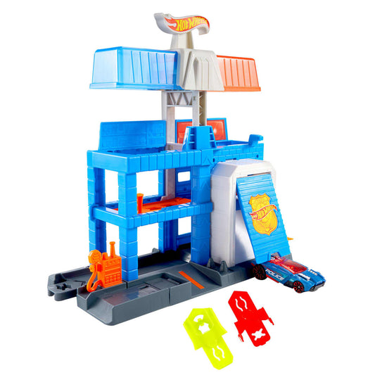Mattel Hot Wheels City Downtown Police Tower Playset