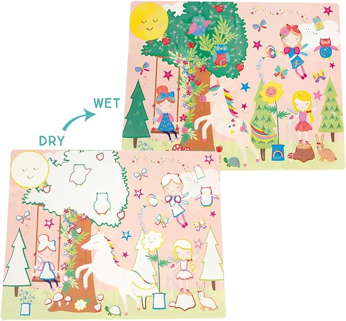 Floss and Rock Rainbow Fairy Magic Water Placemats