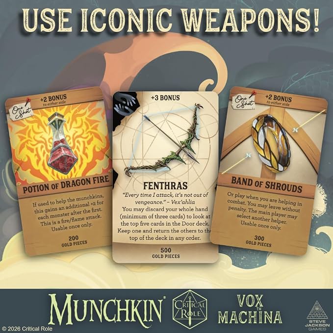 Peach State Hobby Munchkin Vox Machina – A Critical Role Game