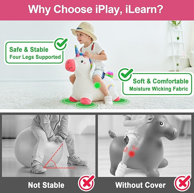 I Play I Learn Hopping Unicorn Horse