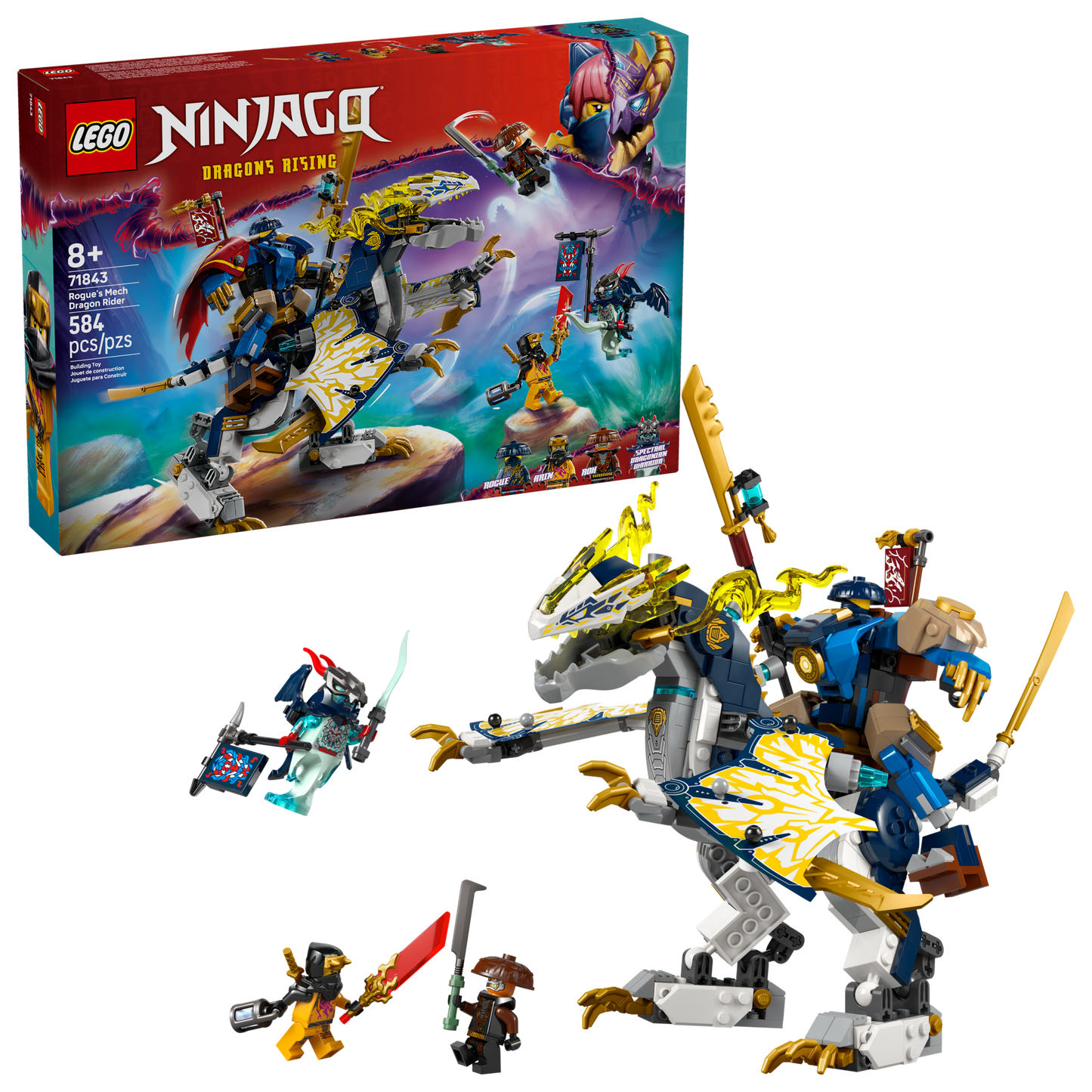 LEGO® NINJAGO 71843 Rogue's Mech Dragon Rider
