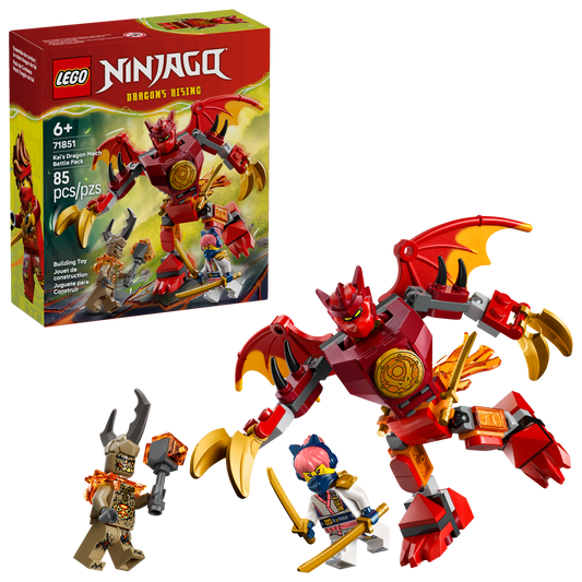 LEGO® NINJAGO® 71851 Kai's Dragon Mech Battle Pack