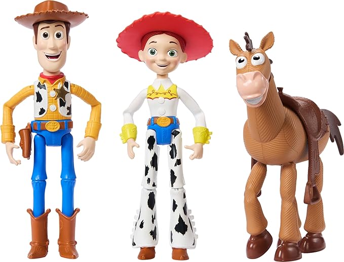 Mattel Disney Pixar Storytellers Toy Story 3-Pack of Woody, Jessie & Bullseye