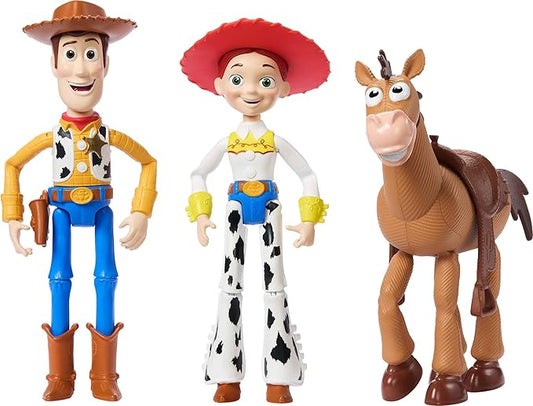 Mattel Disney Pixar Storytellers Toy Story 3-Pack of Woody, Jessie & Bullseye