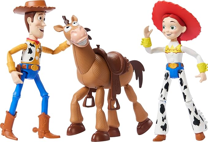 Mattel Disney Pixar Storytellers Toy Story 3-Pack of Woody, Jessie & Bullseye