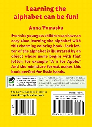 Dover The Little ABC Coloring Book