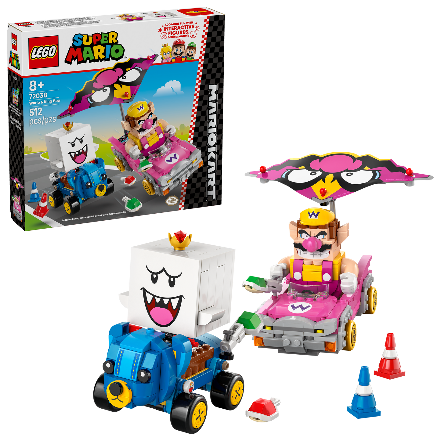 LEGO® Super Mario™ 72038 Mario Kart™ Wario & King Boo