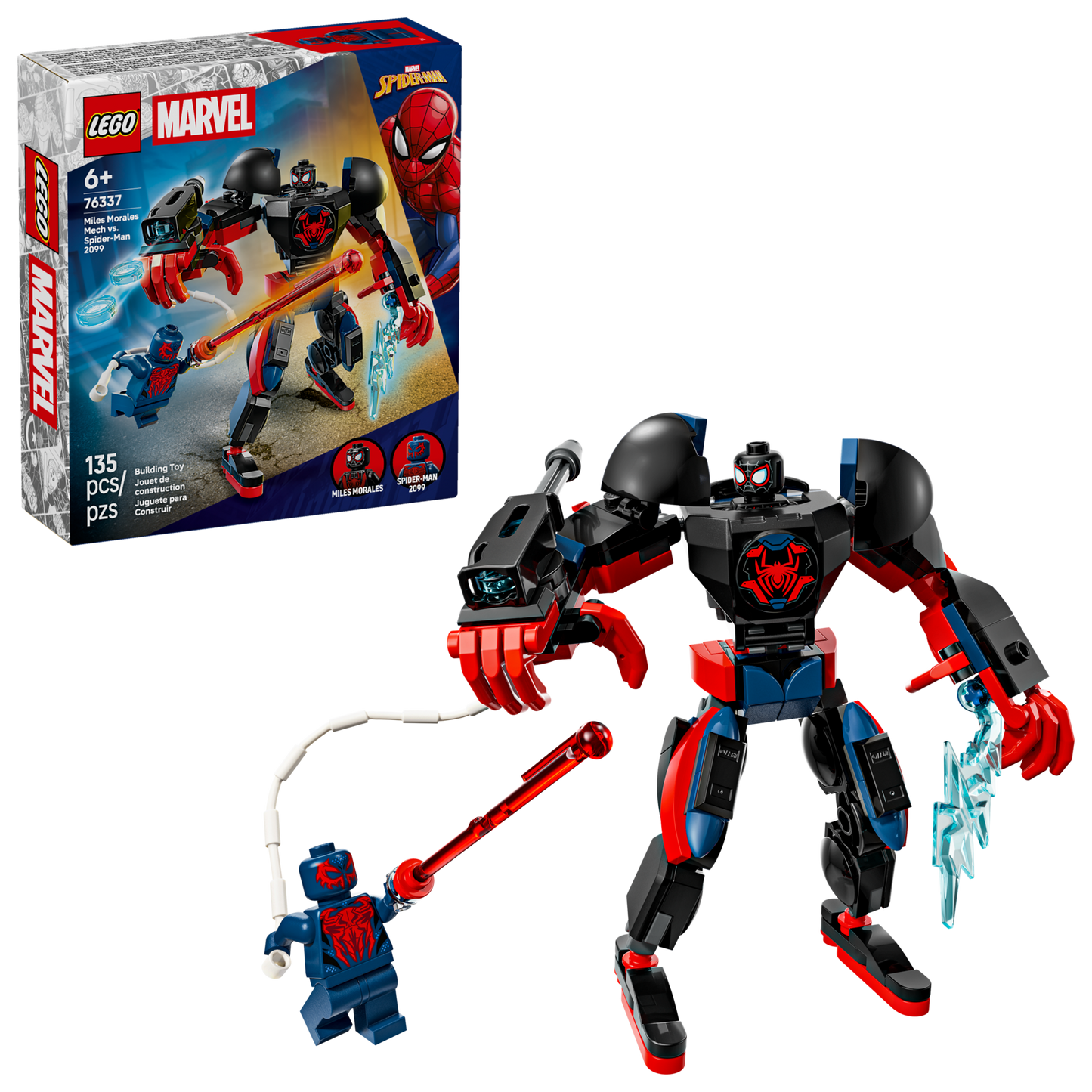 LEGO® Marvel 76337 Miles Morales Mech vs. Spider-Man 2099