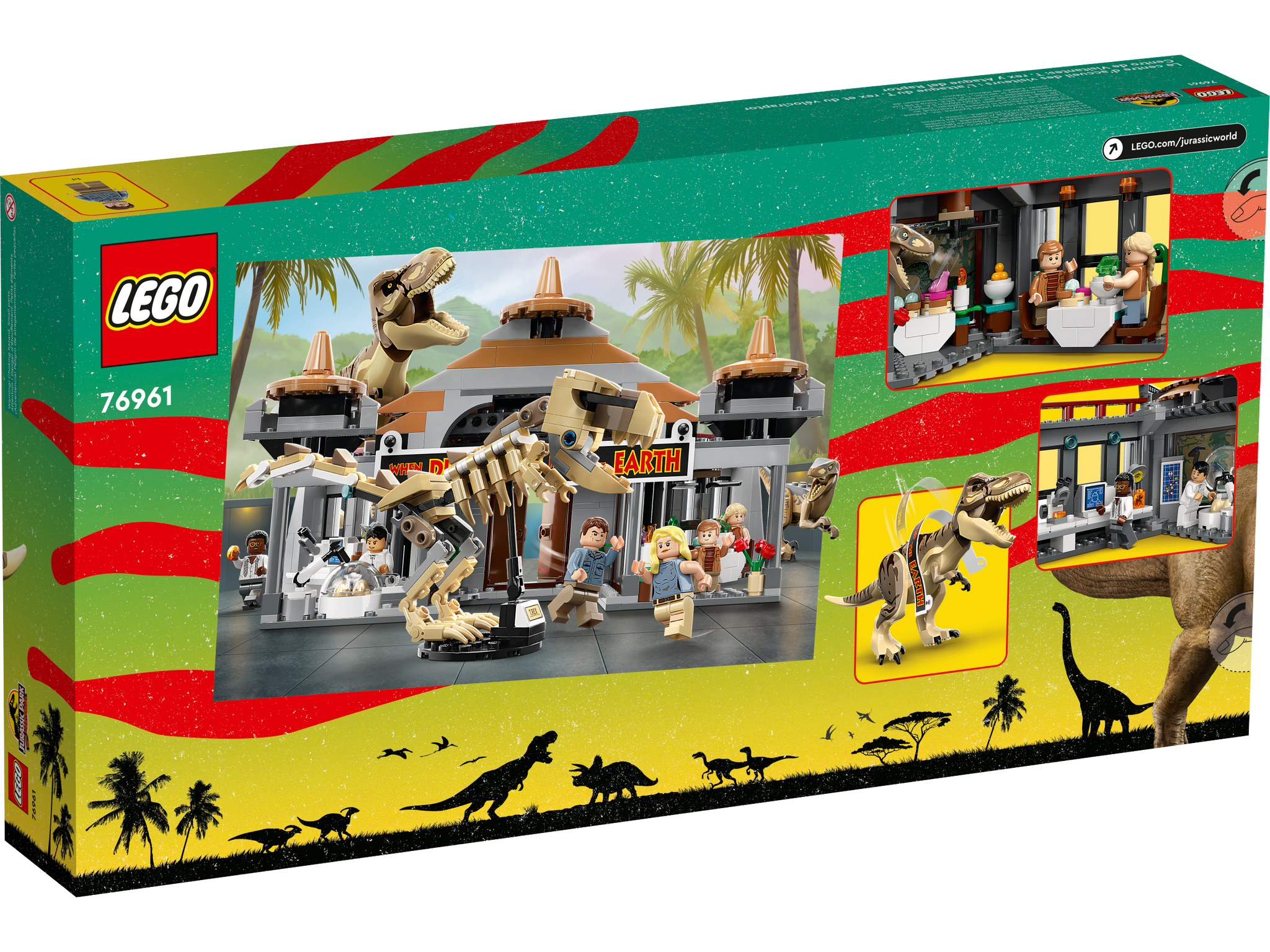 LEGO® Jurassic World™: Visitor Center: T. rex & Raptor Attack, 76961