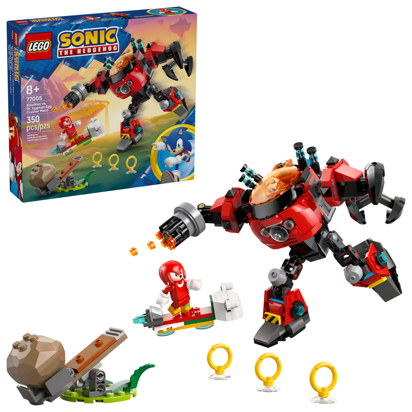 LEGO® Sonic the Hedgehog™ 77005 Knuckles vs. Dr. Eggman Egg Crusher Mech