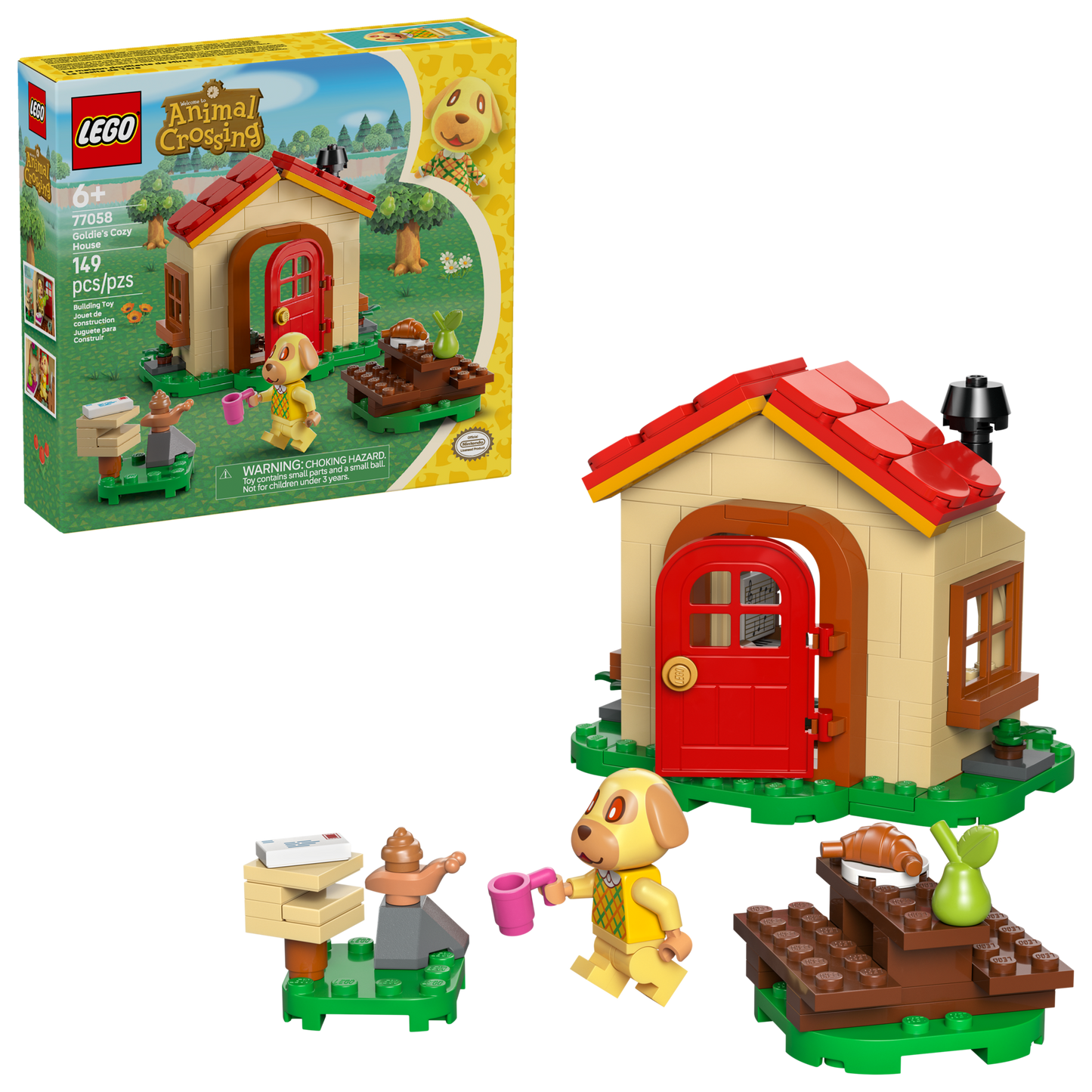 LEGO® Animal Crossing™ 77058 Goldie’s Cozy House