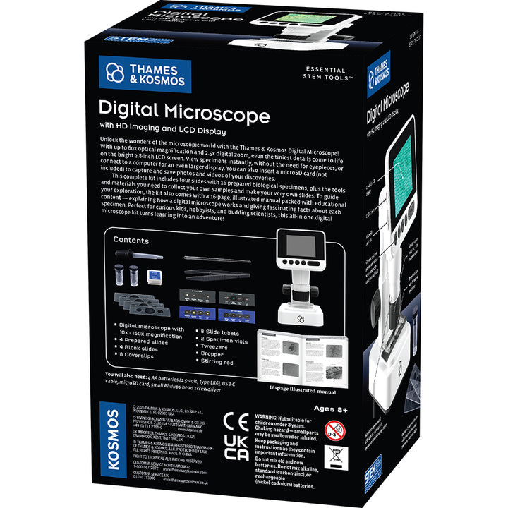 Thames & Kosmos Digital Microscope with HD Imaging and LCD Display
