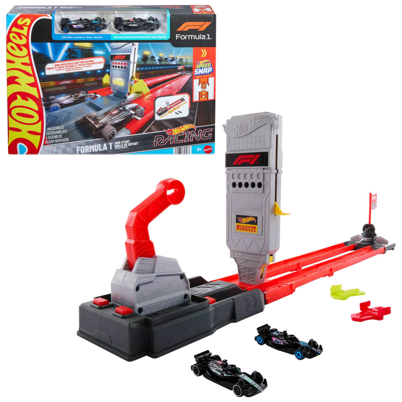 Mattel Hot Wheels Racing Formula 1 Grid Start Track Set