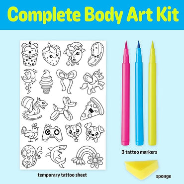 Creativity for Kids Color-In Neon Tattoos Mini Kit