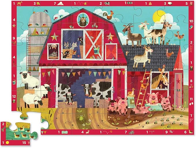 Crocodile Creek 40796 Barnyard Floor Puzzle