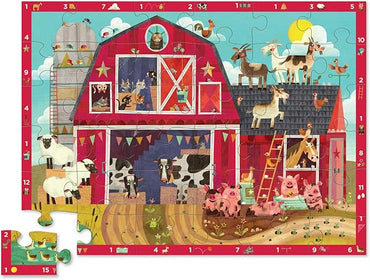 Crocodile Creek 40796 Barnyard Floor Puzzle