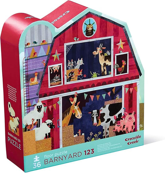 Crocodile Creek 40796 Barnyard Floor Puzzle