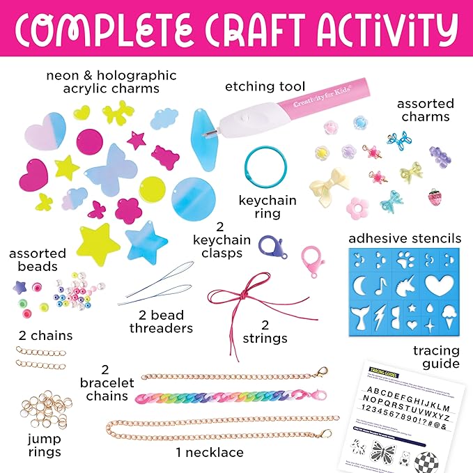 Creativity for Kids Etch-It Personalized Accessories Kit with Etching Tool