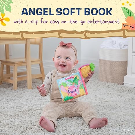 Kids Preferred Disney Baby Lilo & Stitch Sweet Angel Soft Crinkle Book