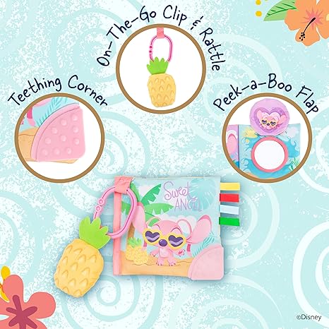 Kids Preferred Disney Baby Lilo & Stitch Sweet Angel Soft Crinkle Book