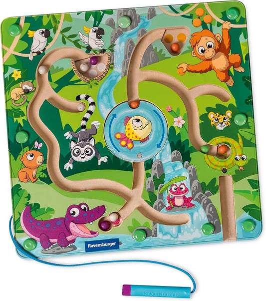 Ravensburger Play+ 34018 Jungle Wooden Magnetic Maze