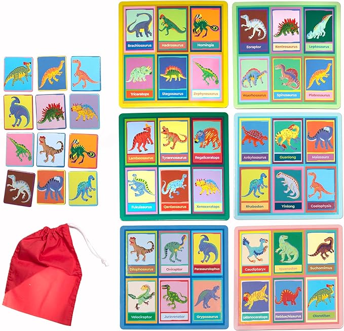eeBoo GBG821 Dinosaur Bingo