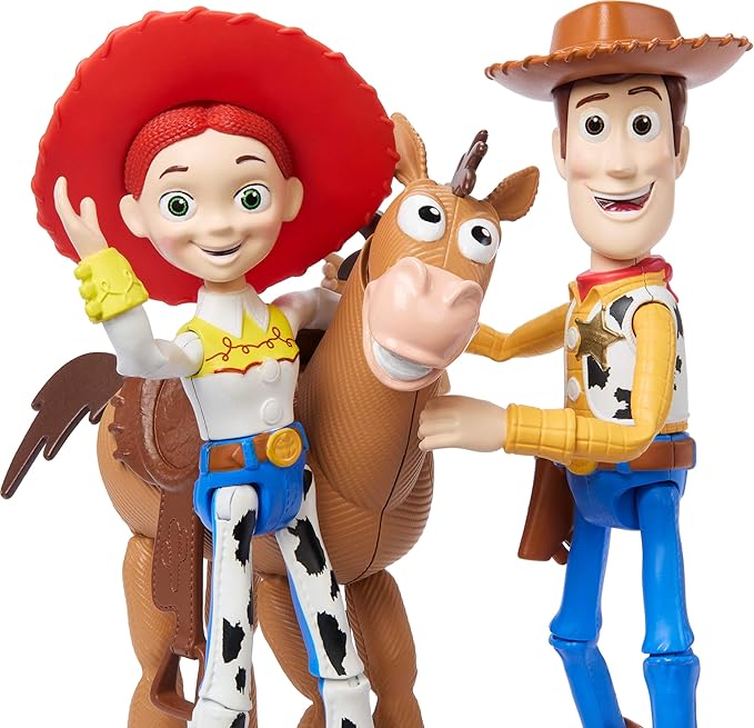 Mattel Disney Pixar Storytellers Toy Story 3-Pack of Woody, Jessie & Bullseye
