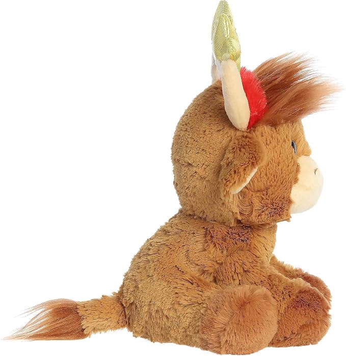 Aurora Plush 8" Scott Highland Cow Festive Stuffed Animal