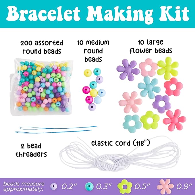 Creativity for Kids Beaded Flower Bracelet Making Kit