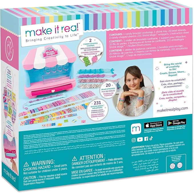 Make It Real 1757 Shrink Magic Candy Shop Bracelet Kit