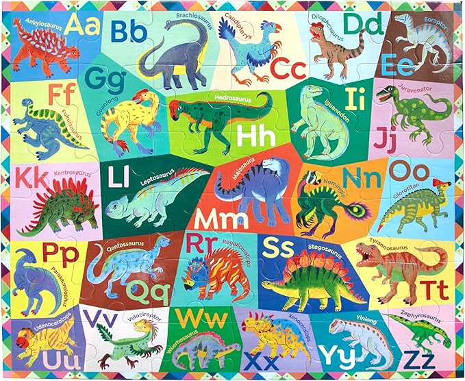 eeBoo PZG838 Dinosaur Alphabet Giant Puzzle 36 Piece