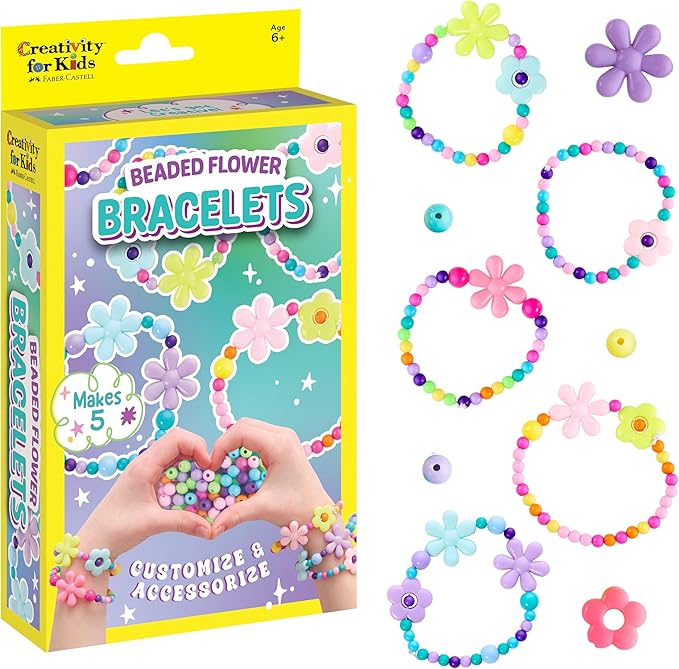 Creativity for Kids Beaded Flower Bracelet Making Kit