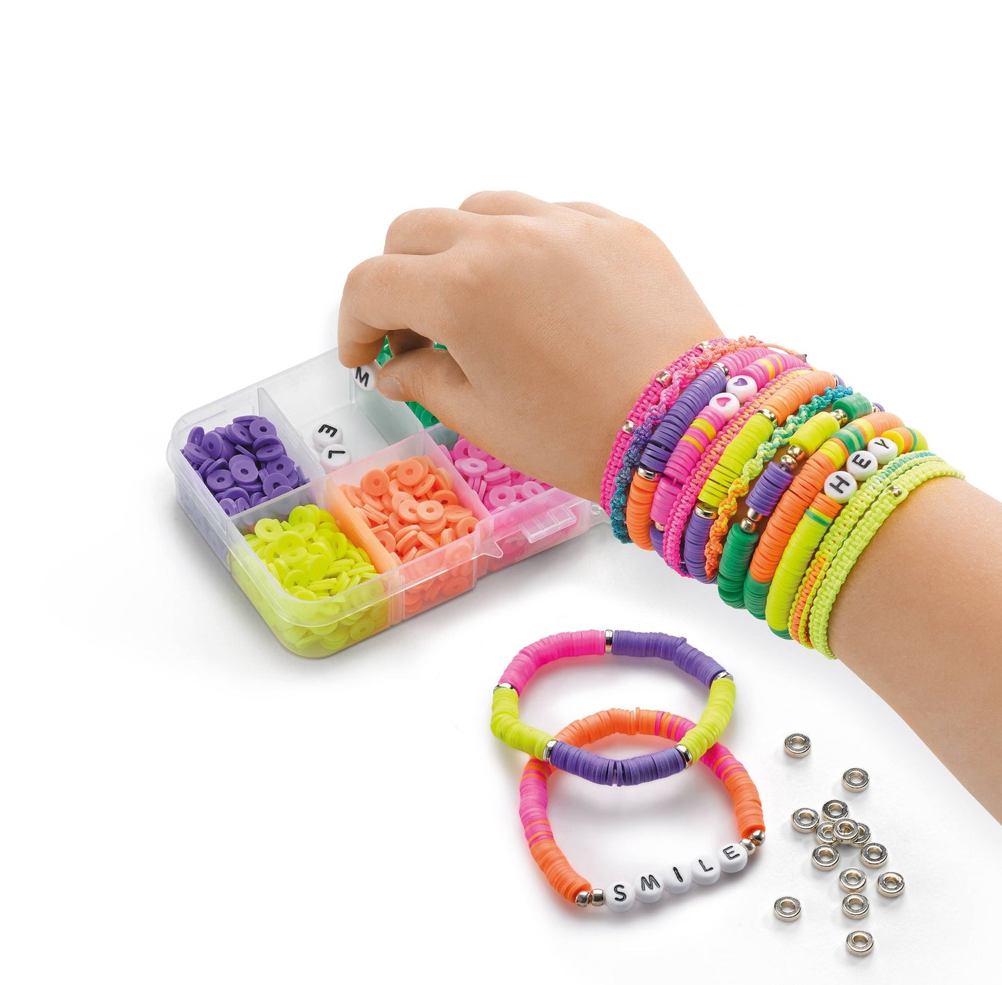Jura Toys 907404 Creativ Imagin'Style Heishi Neon Bracelet Studio