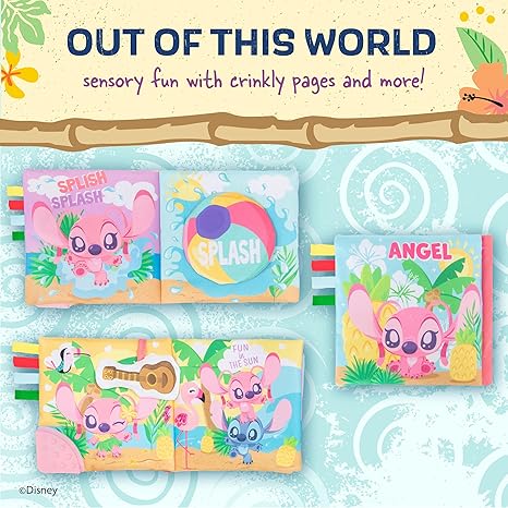 Kids Preferred Disney Baby Lilo & Stitch Sweet Angel Soft Crinkle Book