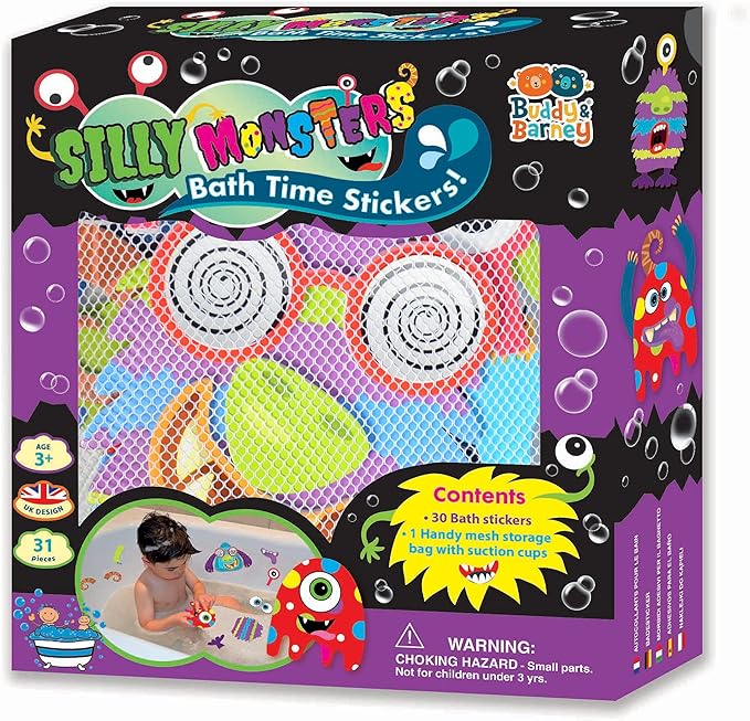 Buddy & Barney Silly Monsters Bath Stickers