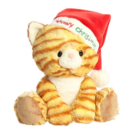 Aurora® - Holiday - JUST SAYIN'™ - 9" Meowy Christmas Tabby Cat Media 1 of 1