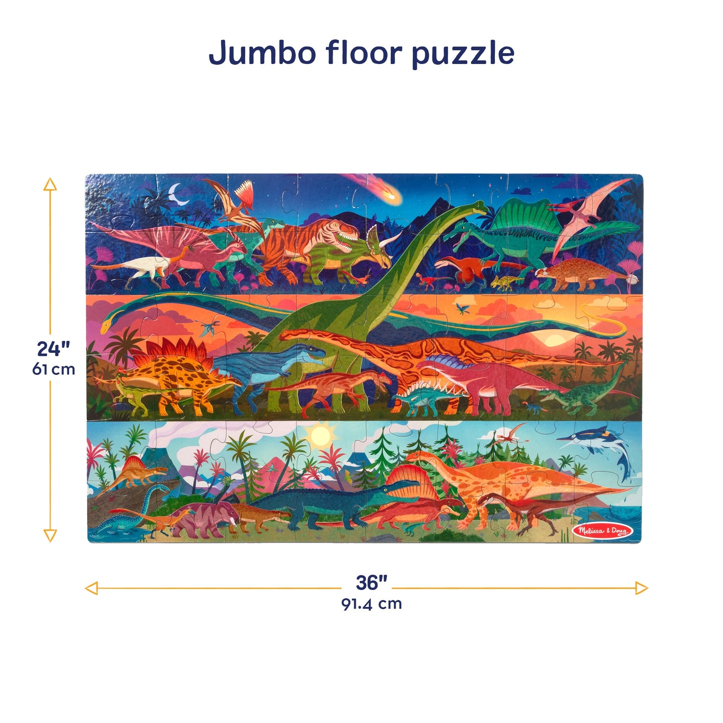 Melissa & Doug Dinosaur Floor Puzzle - 48 Pieces