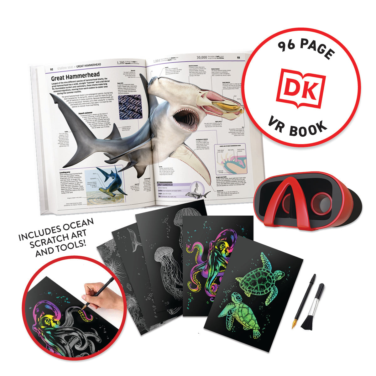 Abacus Virtual Reality Discovery Gift Set w/ DK Book Oceans!