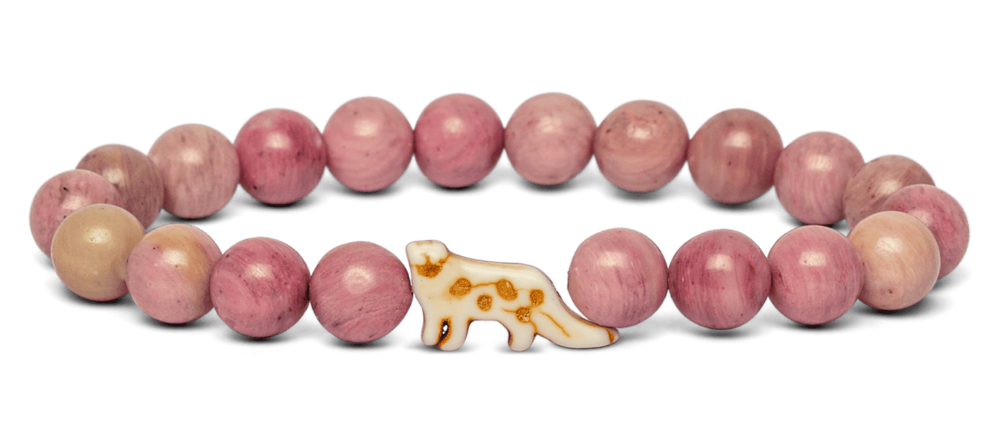 Fahlo The Ascent Bracelet Snow Leopard Pink