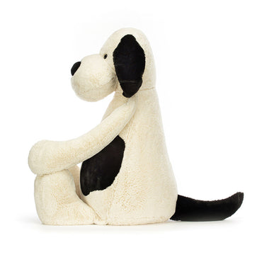 Jellycat Giant Bashful Black And Cream Puppy