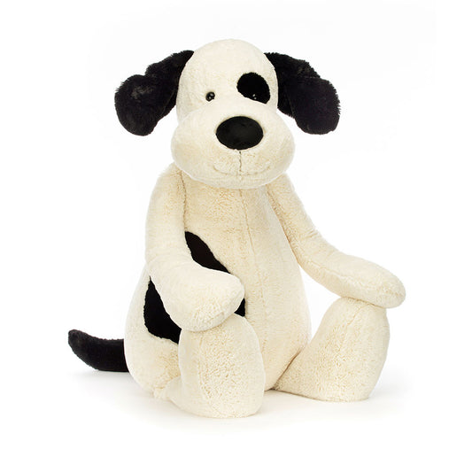 Jellycat Giant Bashful Black And Cream Puppy