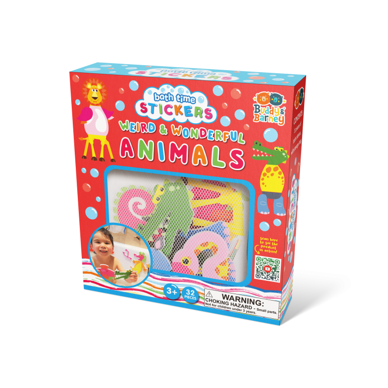 Buddy & Barney Bath Time Stickers Weird and Wonderful Animals