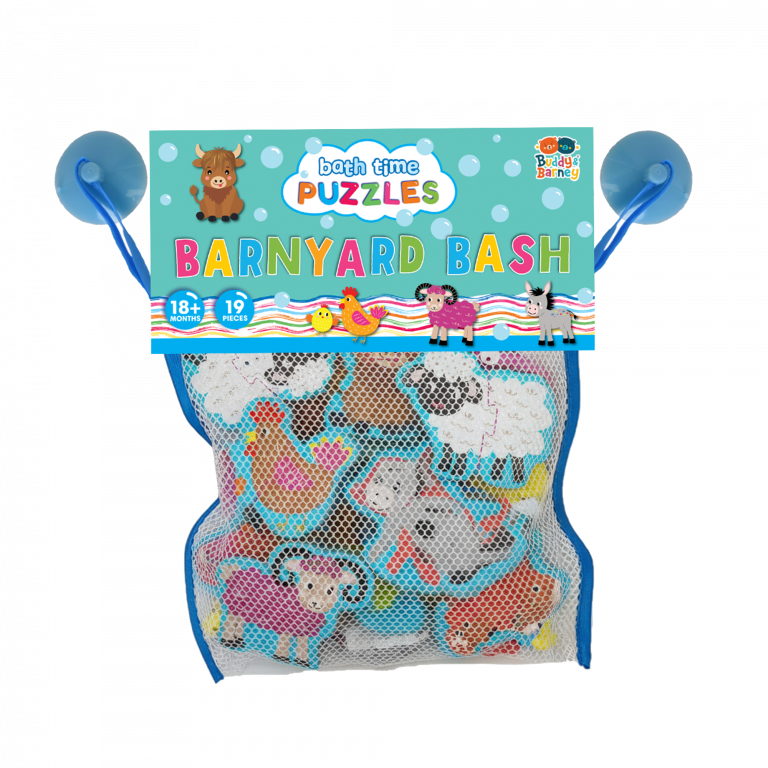 Buddy & Barney Barnyard Bash Bath Puzzles – Foam Farm Animal Fun for Bath Time