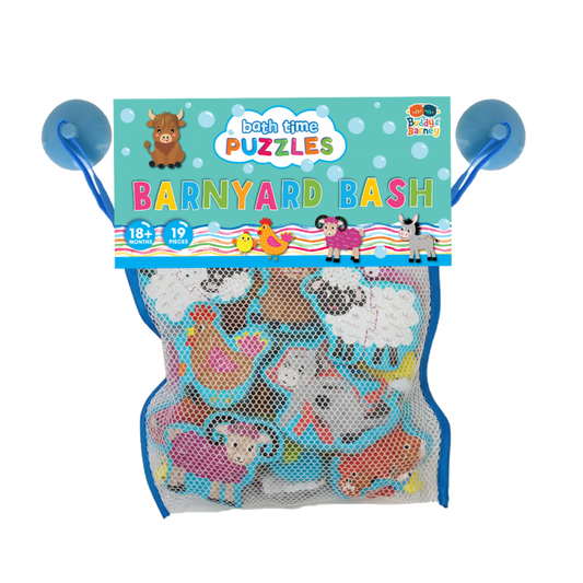 Buddy & Barney Barnyard Bash Bath Puzzles – Foam Farm Animal Fun for Bath Time