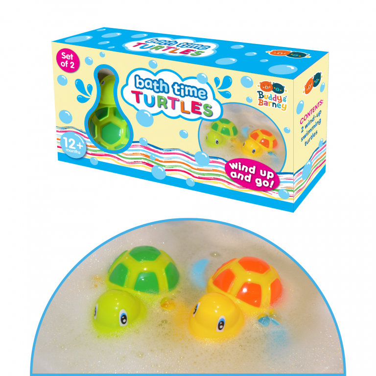 Buddy & Barney Bath Time Swimming Turtles