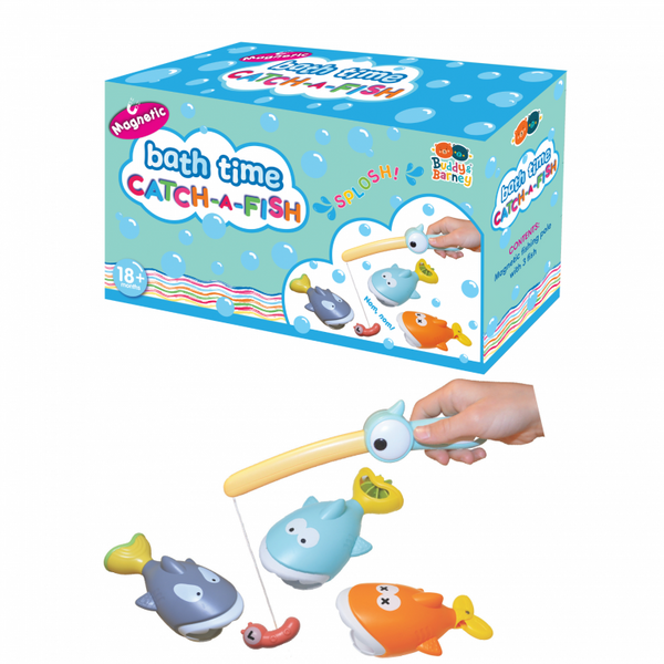 Buddy & Barney Bath Time Magnetic Catch-A-Fish Set